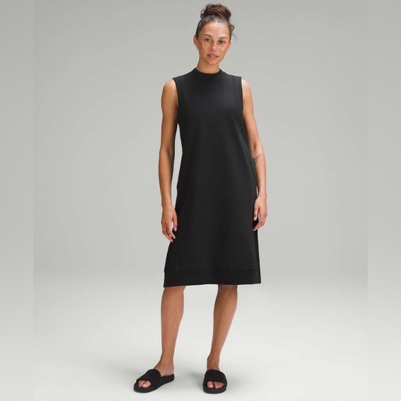 Lululemon Dresses & Skirts - Lululemon Black Sleeveless French Terry Dress, size 8